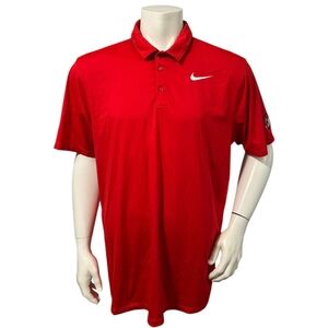 Nike Men’s Polo Golf Shirt Red Fresno State Bulldog Short Sleeve XL